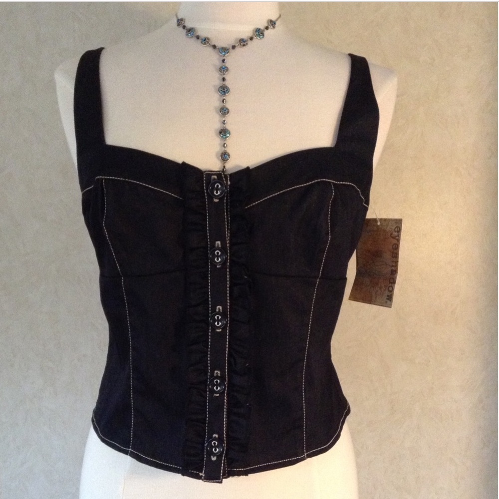 Eyeshadow Black Strap Top